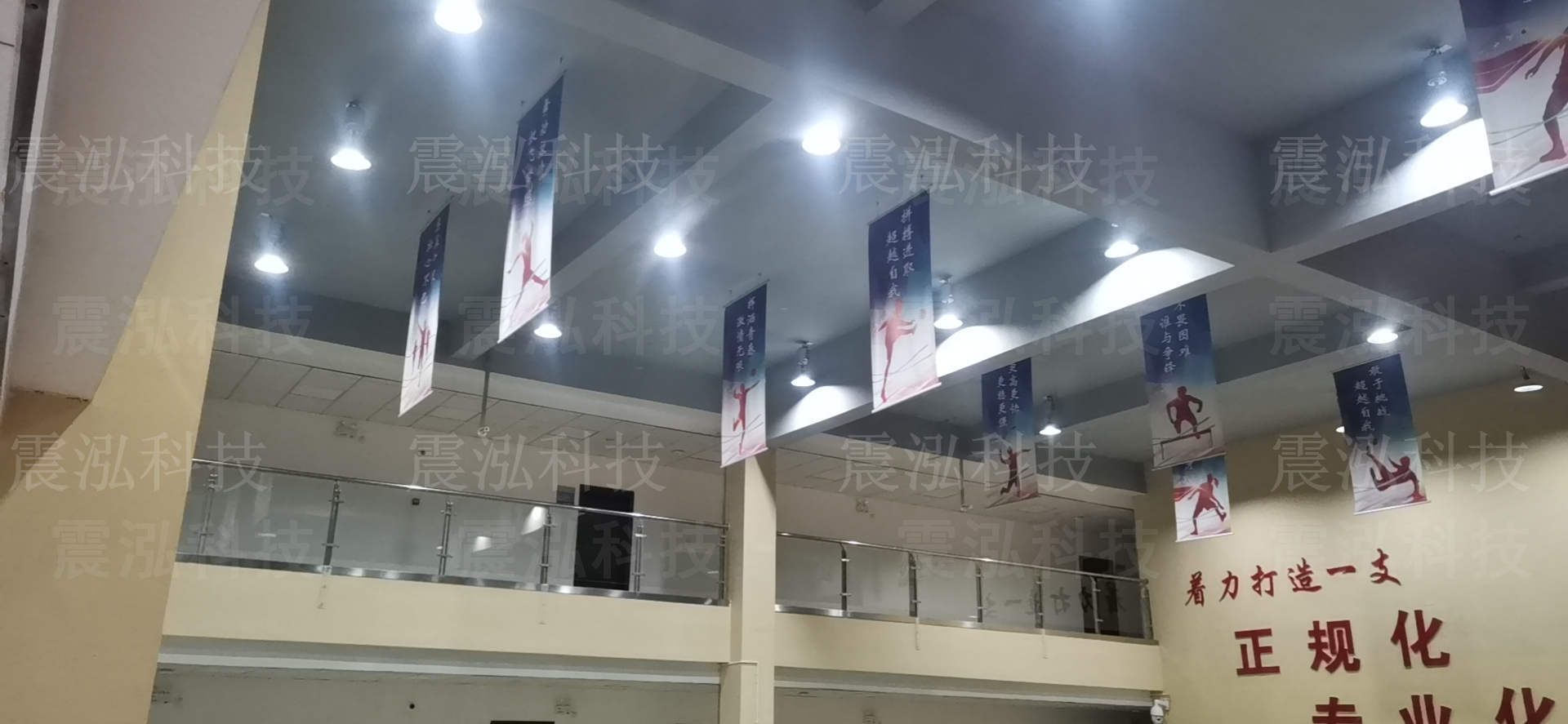 贵州省贵阳市息烽县永靖镇消防救援站灯具升降器客户安装现场——震泓科技 未经允许使用公司案例将追究责任,咨询热线:19520997653